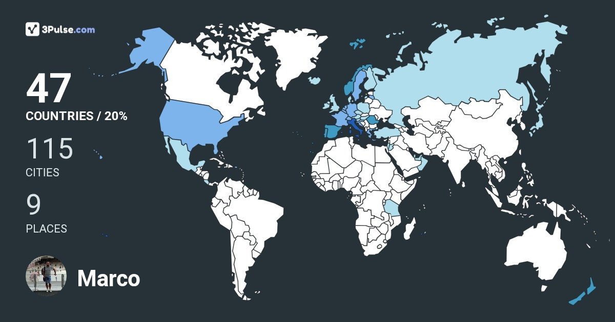 Изображение Карты путешествий Marco Iorio