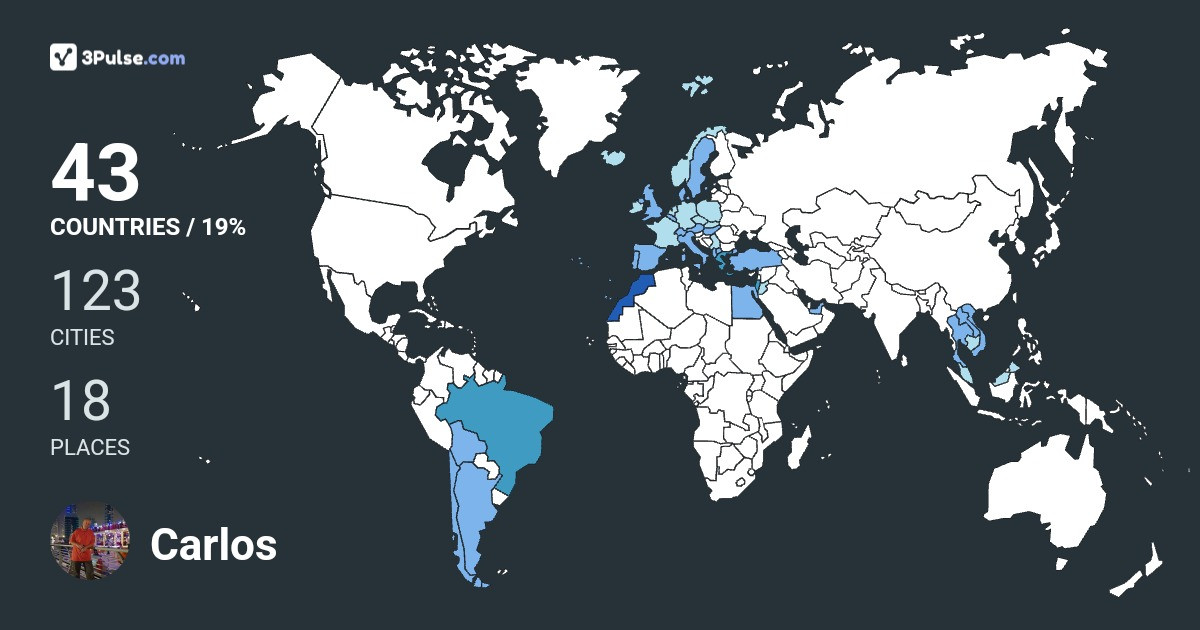 Изображение Карты путешествий Carlos Deutcher