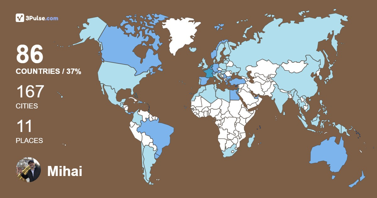 Mihai Matei's Travel Map Image