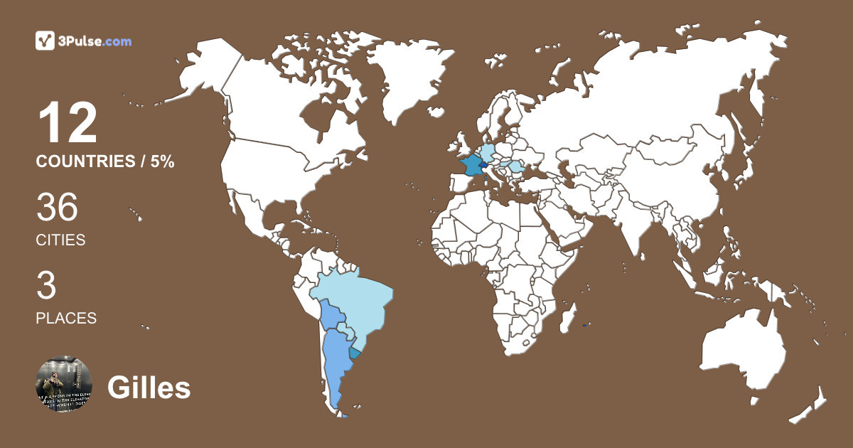 Gilles Le Bréus's Travel Map Image