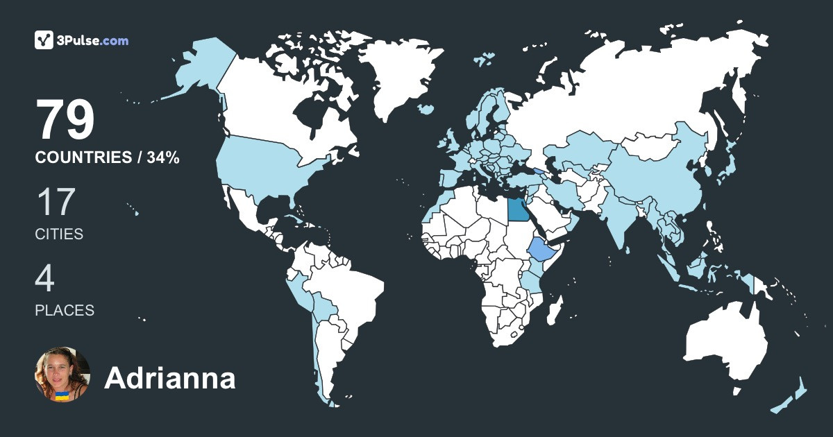 Изображение Карты путешествий Adrianna Krawanska