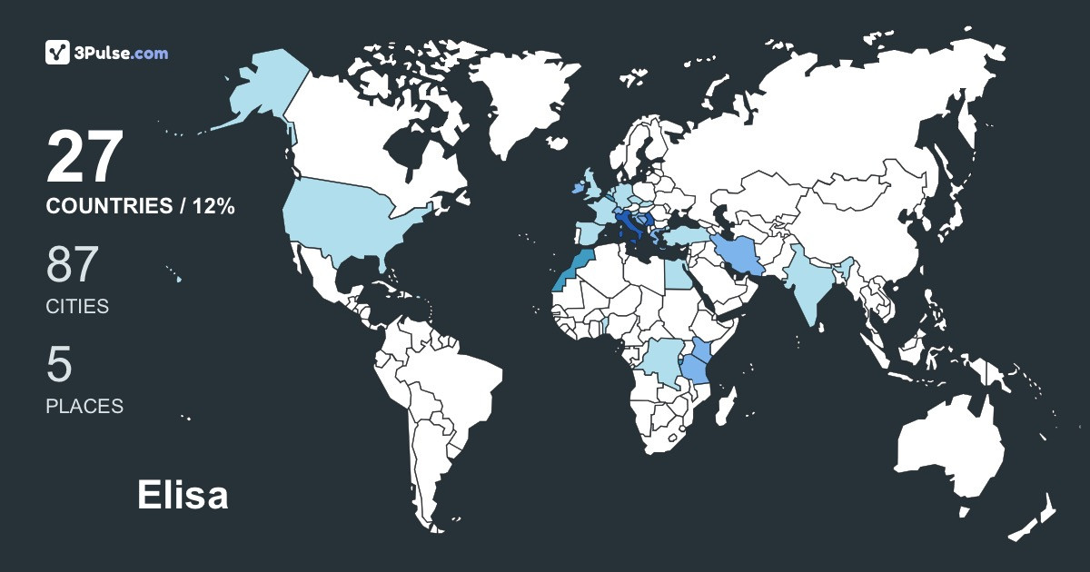 Elisa Verde's Travel Map Image