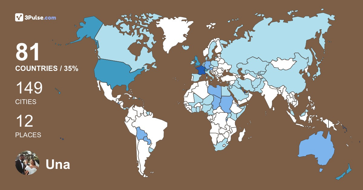 Una Lotawa's Travel Map Image