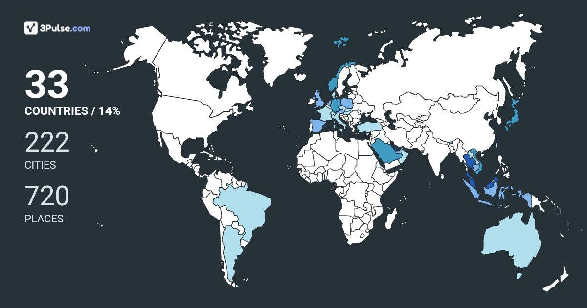 6231dd1's Travel Map Image