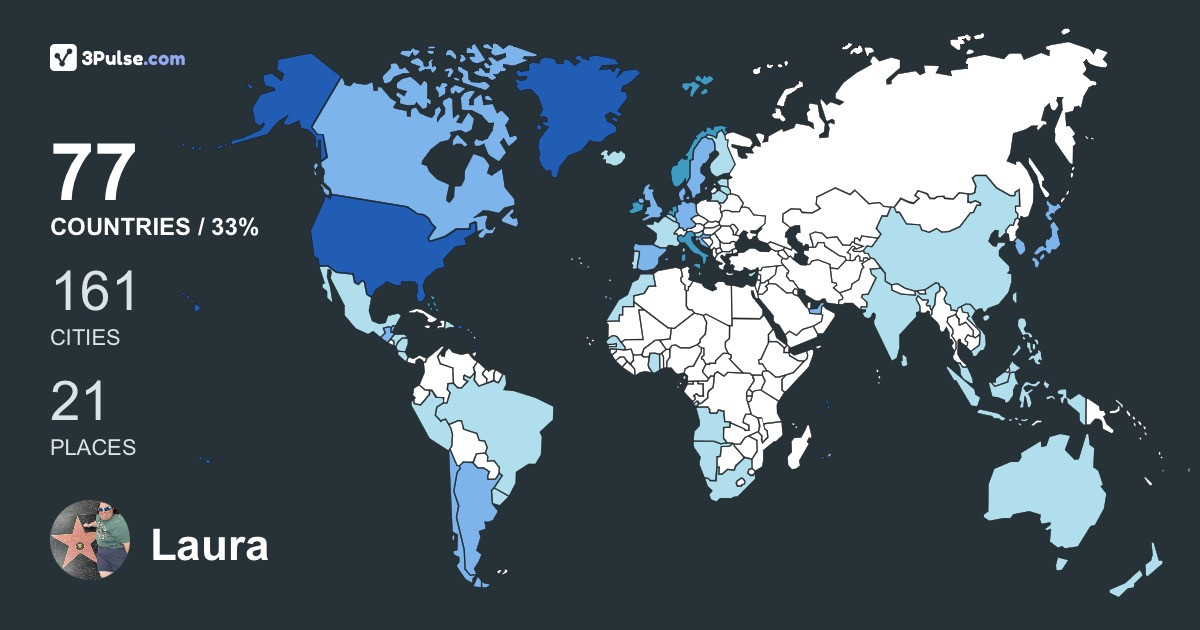 Изображение Карты путешествий Laura LaBarber