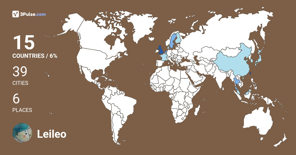 Изображение Карты путешествий Leileo Cho