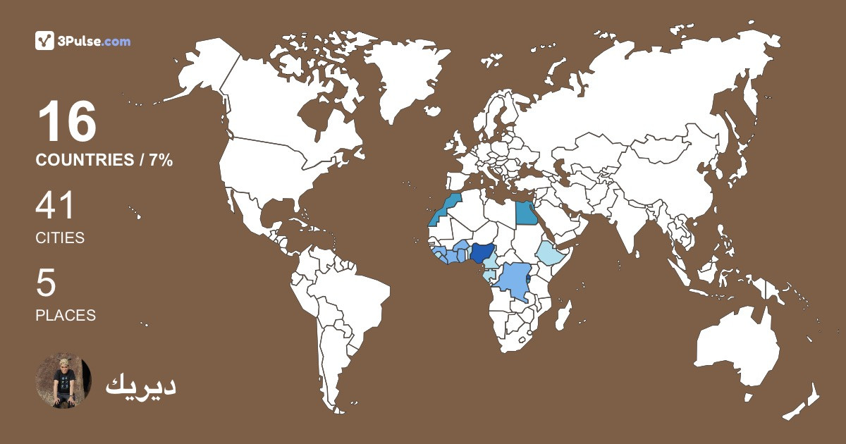ديريك أتينزا's Travel Map Image