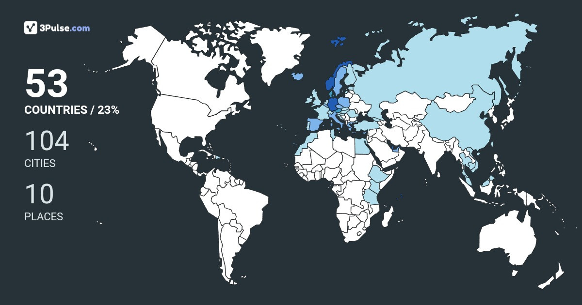 81615b3's Travel Map Image