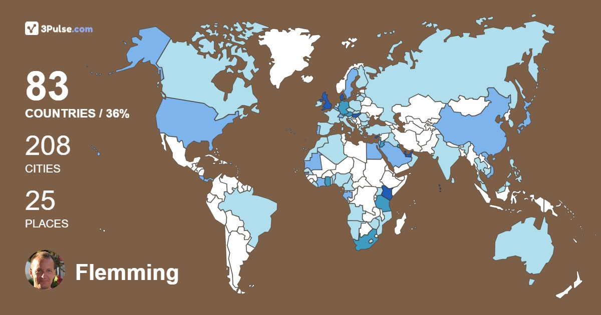 Изображение Карты путешествий Flemming Dalgaard