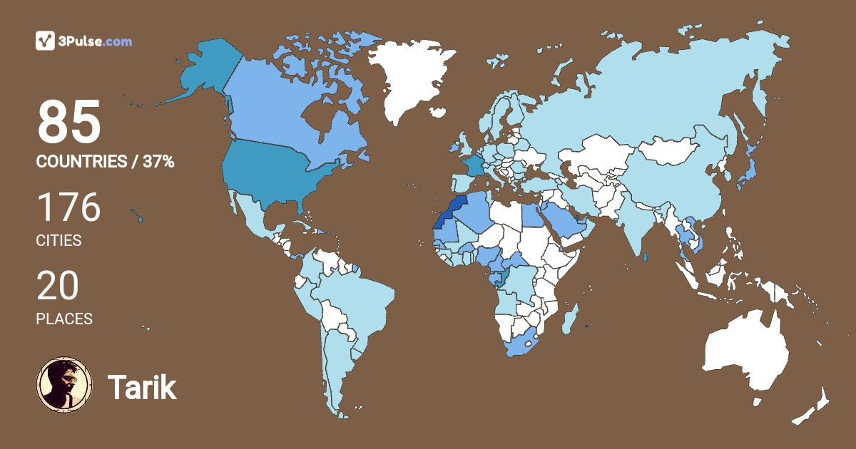 Изображение Карты путешествий Tarik Taleb