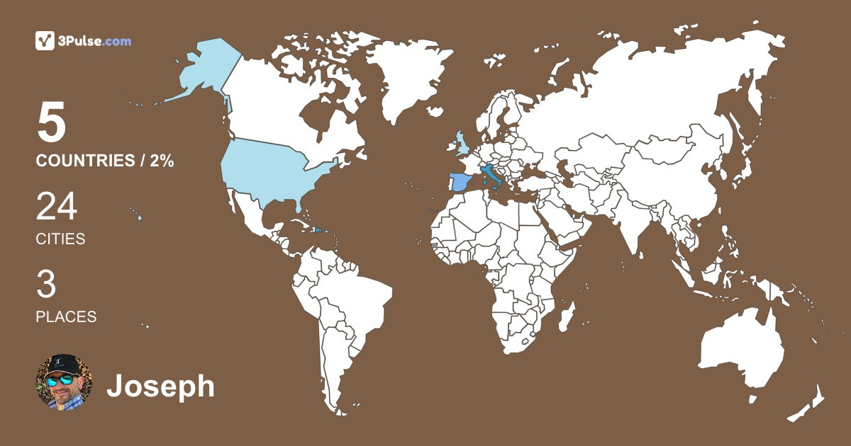 Изображение Карты путешествий Joseph Ciccariello