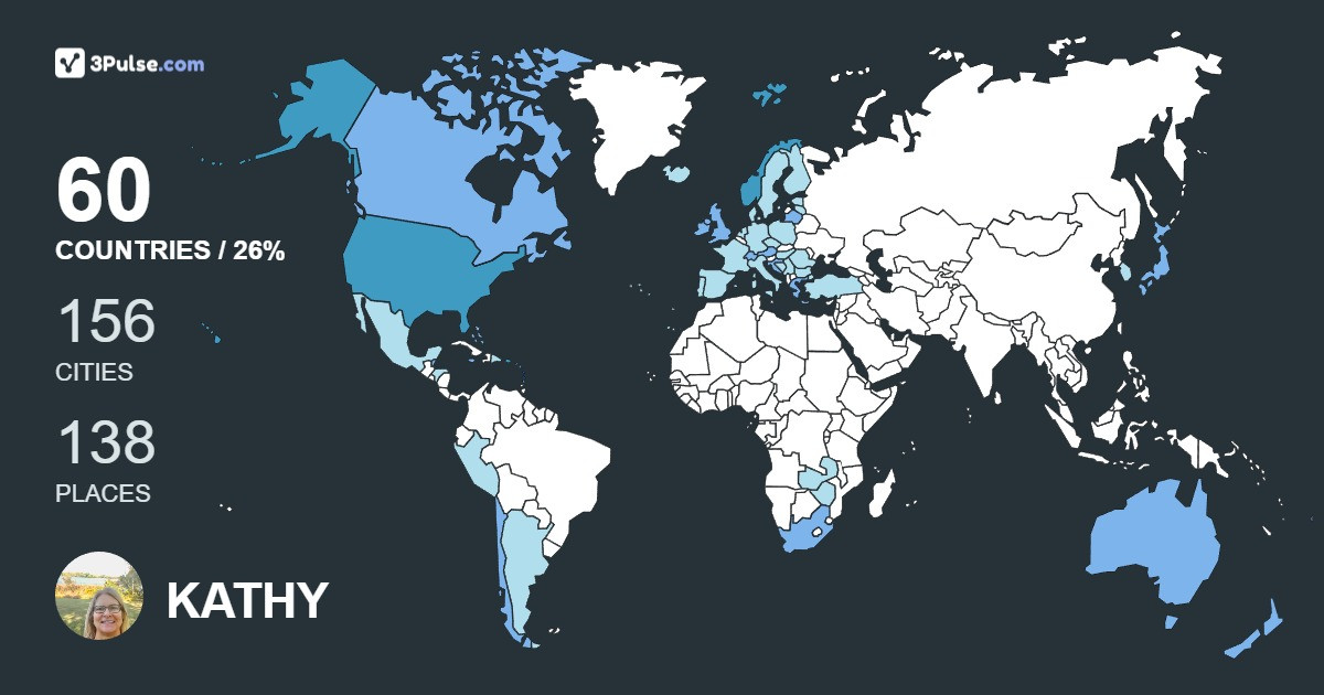 Изображение Карты путешествий KATHY SULLIVAN