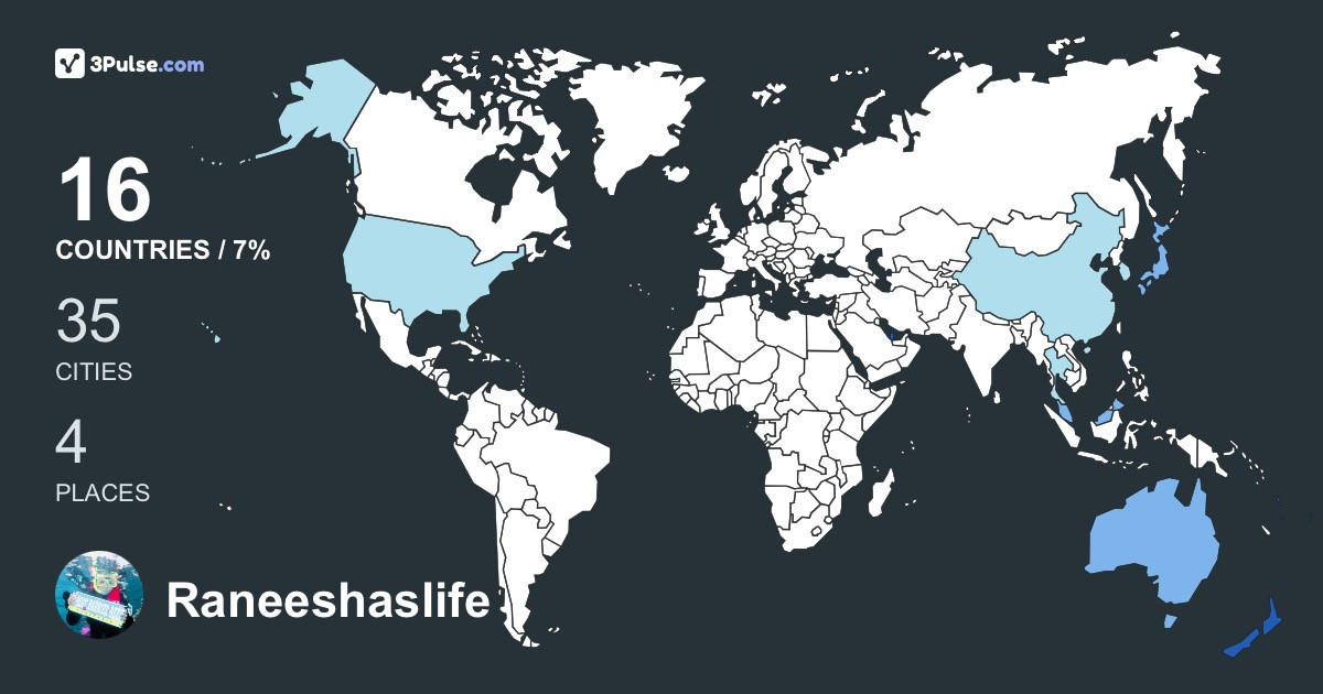 Raneeshaslife's Travel Map Image