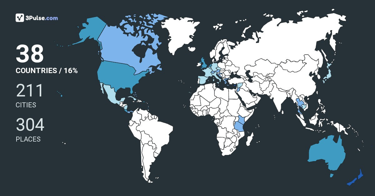 70ece5e's Travel Map Image