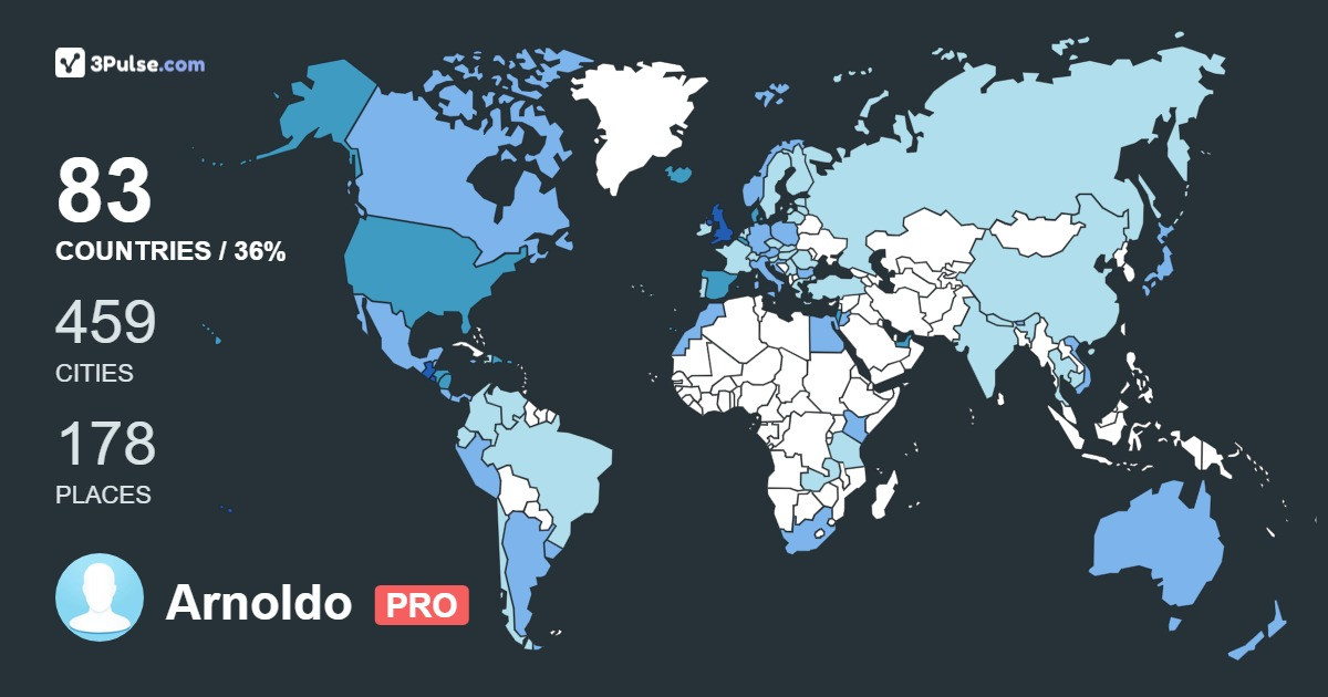 Изображение Карты путешествий Arnoldo Johnston