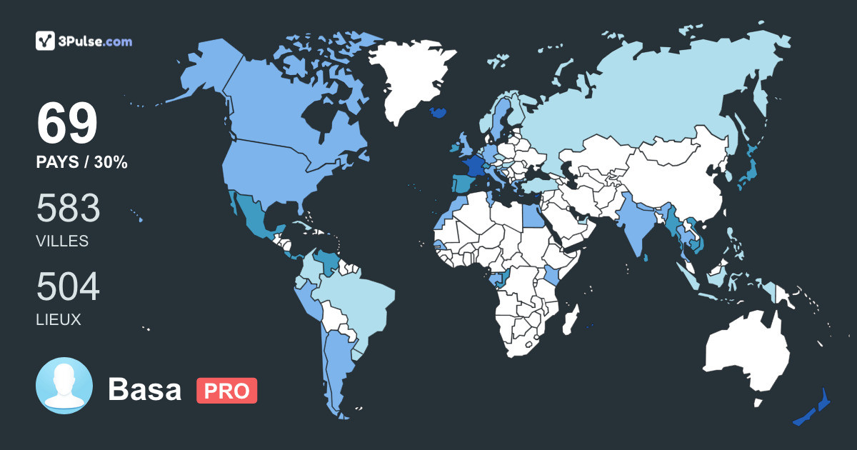 Basa Di's Travel Map Image