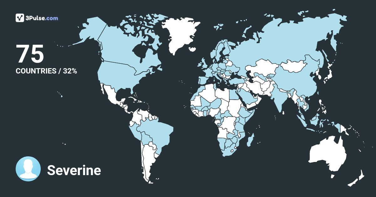 Severine Fogel-Verton's Travel Map Image