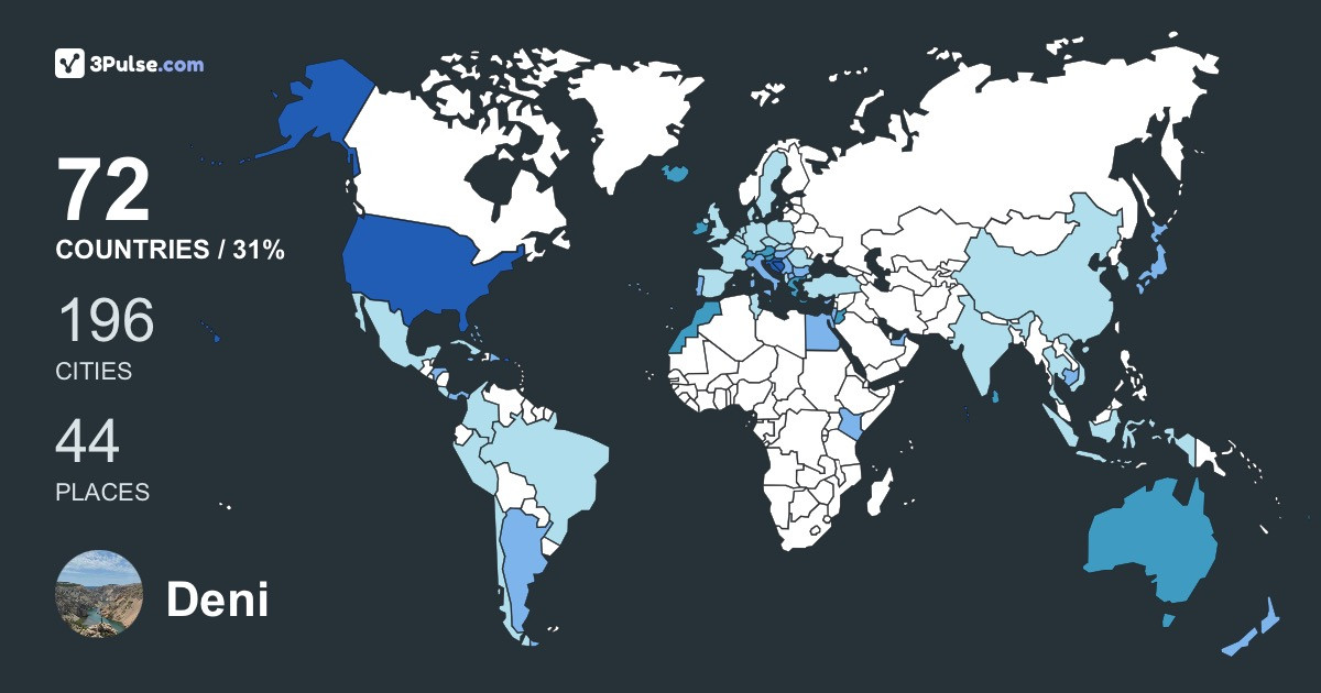 Изображение Карты путешествий Deni Perhaj Uroicz