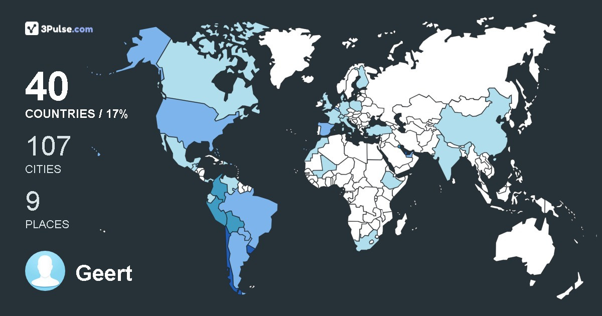 Изображение Карты путешествий Geert Roggeman