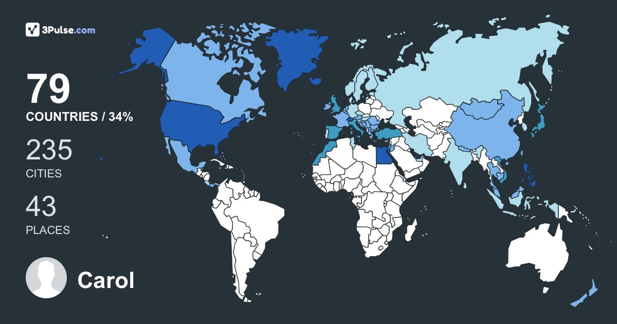 Изображение Карты путешествий Carol Lim