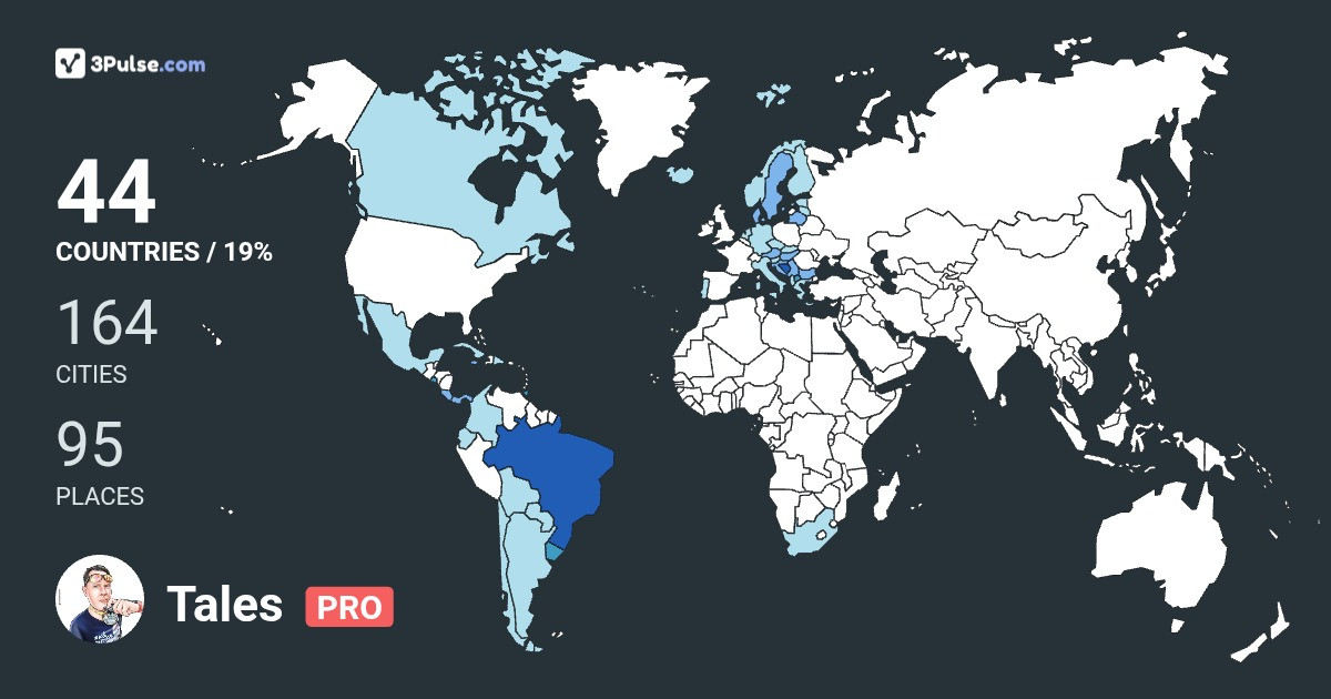 Tales Zonaro's Travel Map Image