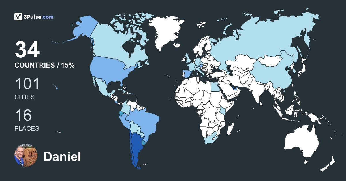 Изображение Карты путешествий Daniel Vercelli