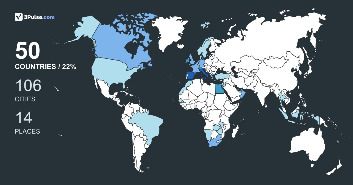 864f429's Travel Map Image