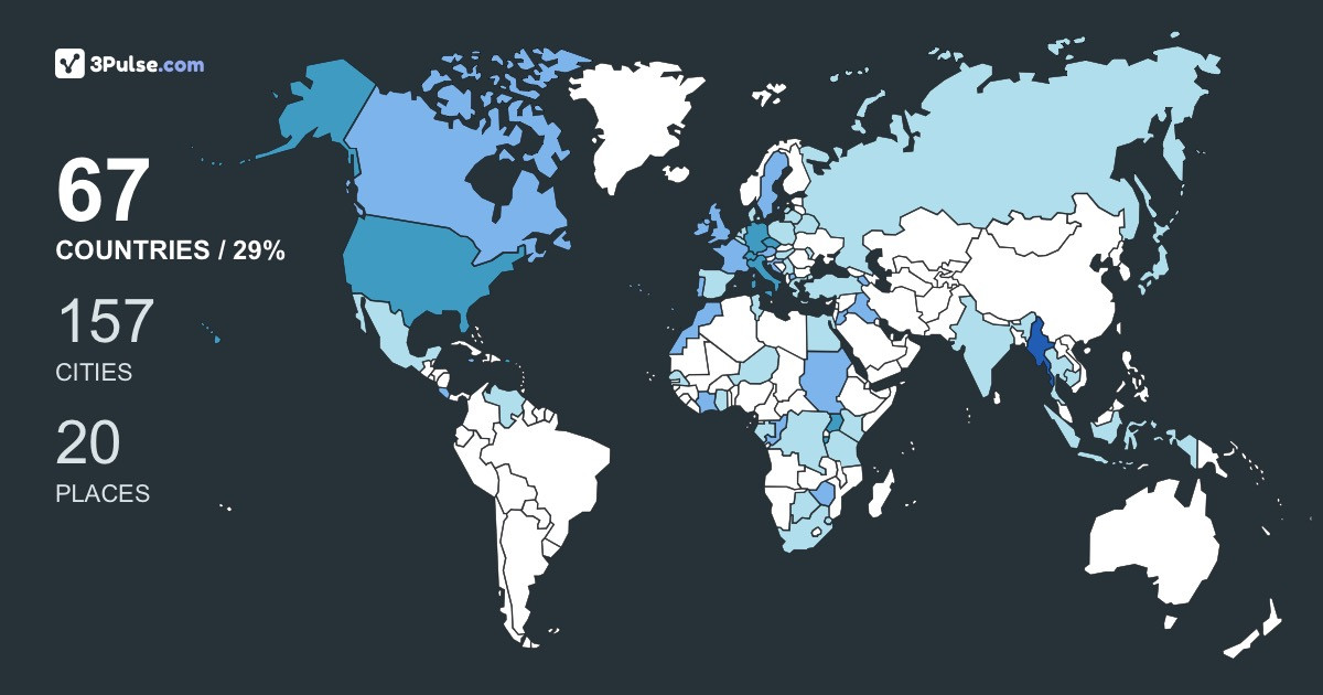 28e8bf3's Travel Map Image