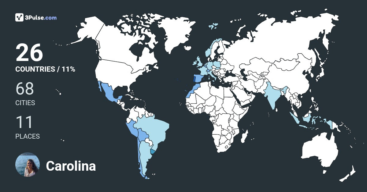 Carolina Salgado Nunes's Travel Map Image