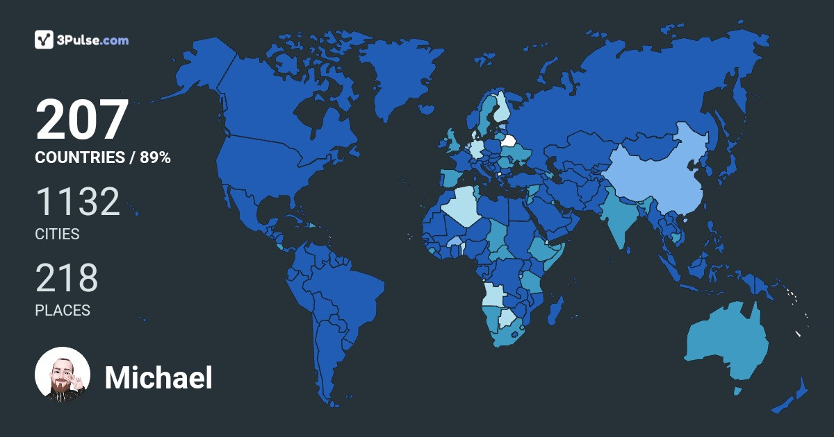 Изображение Карты путешествий Michael Goeth Art
