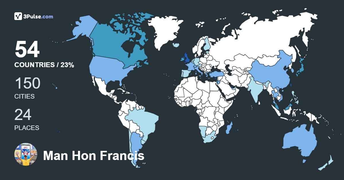 Изображение Карты путешествий Man Hon Francis Lui