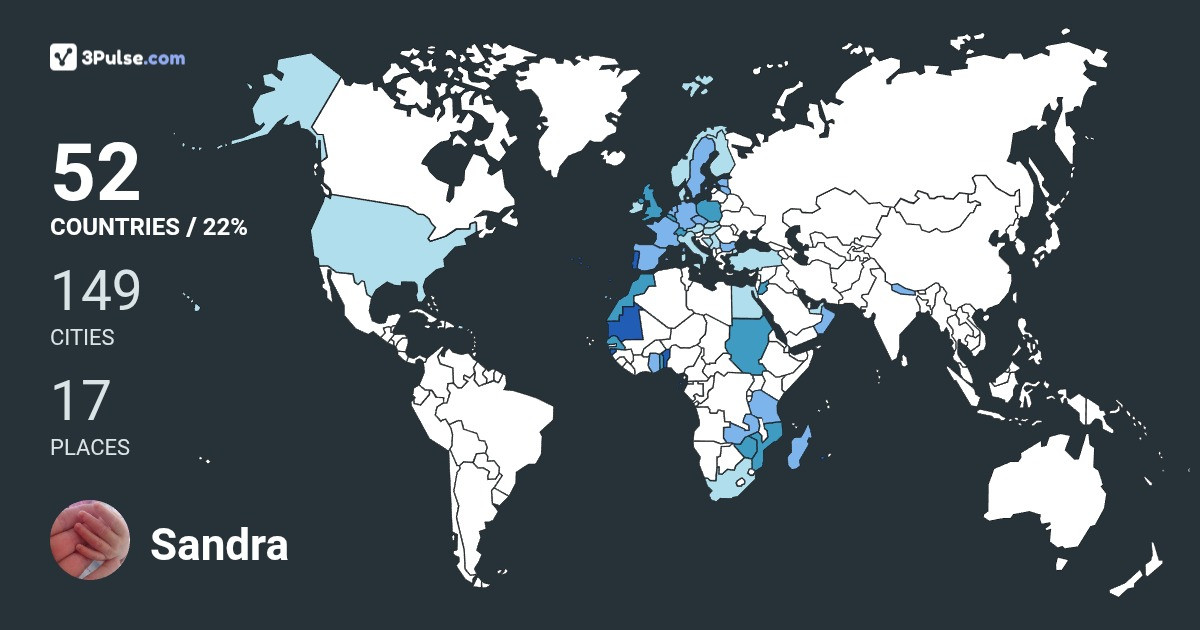 Изображение Карты путешествий Sandra Gomes