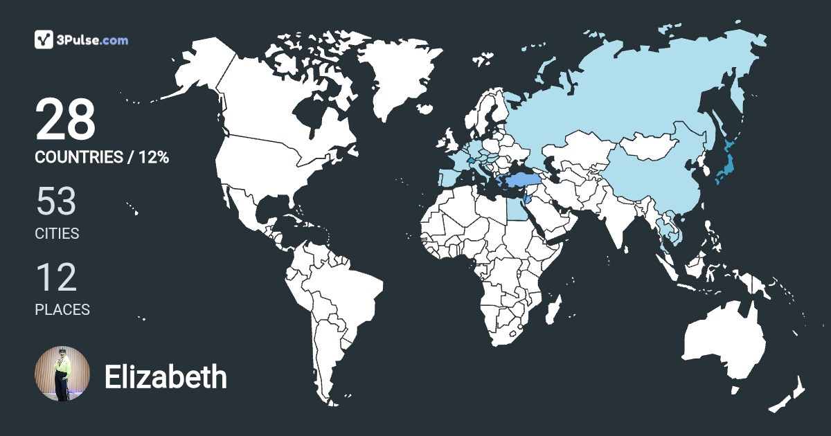 Elizabeth Templanza's Travel Map Image