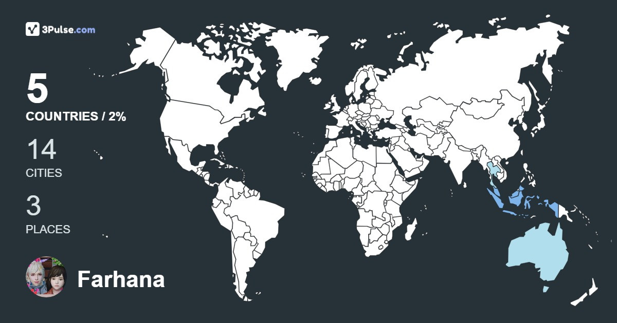 Farhana Hayati's Travel Map Image