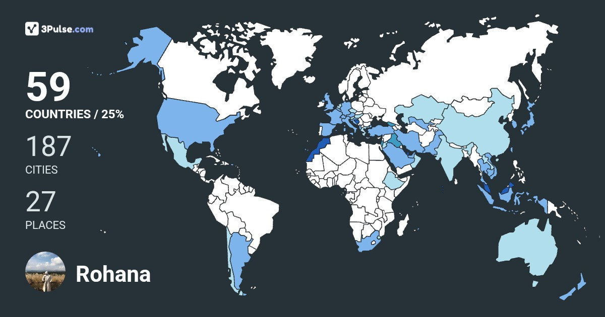 Rohana Abuhassan's Travel Map Image