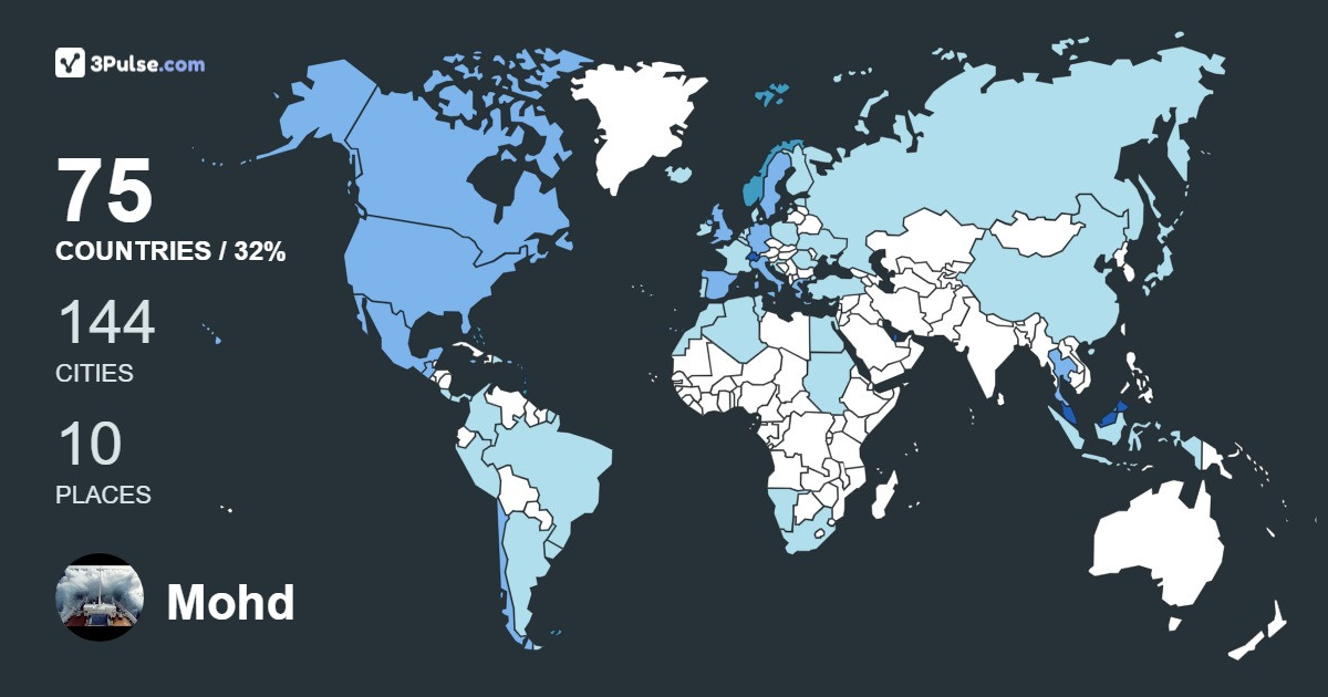 Изображение Карты путешествий Mohd Ramlee