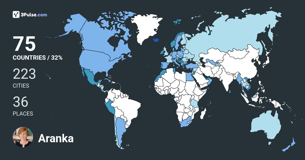 Aranka Sas's Travel Map Image