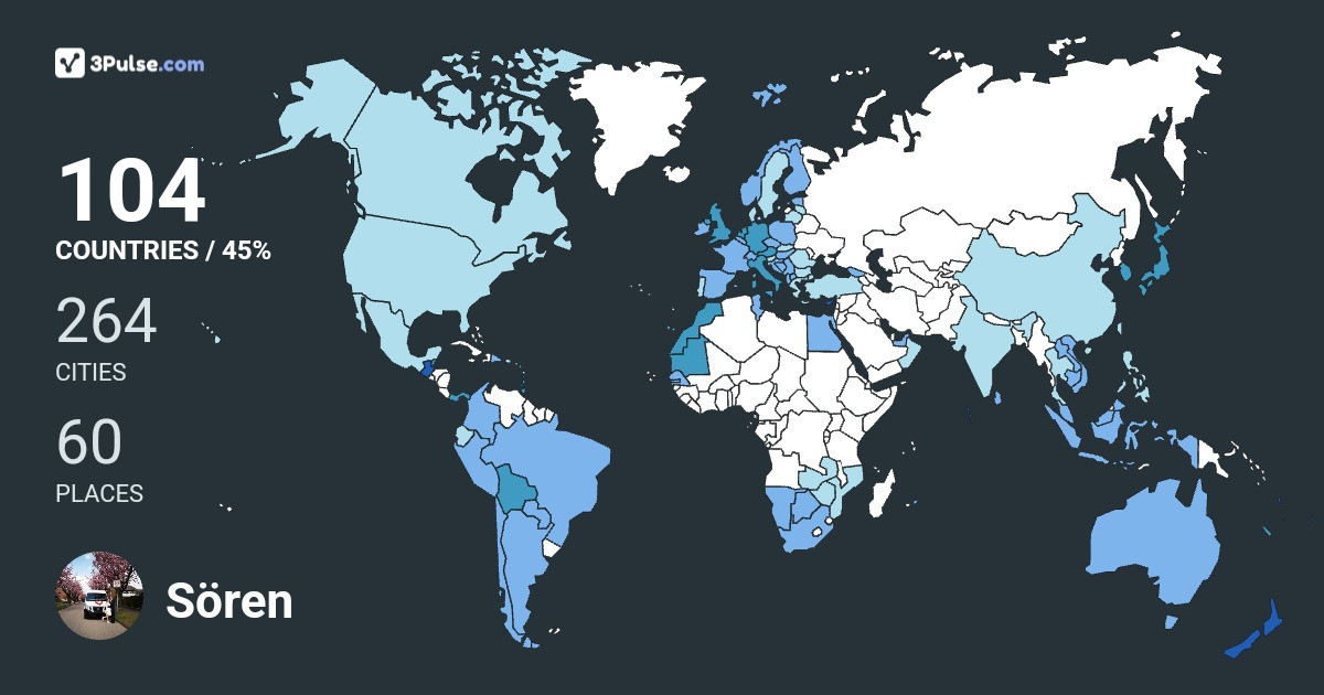 Изображение Карты путешествий Sören Stein