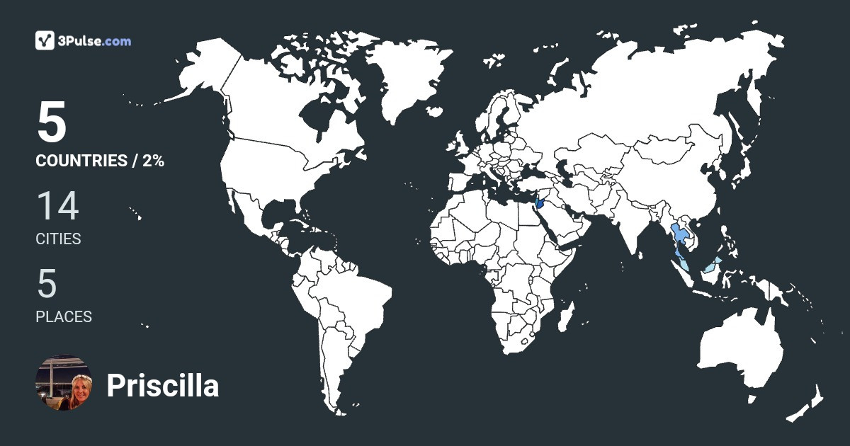 Priscilla Pucurull's Travel Map Image