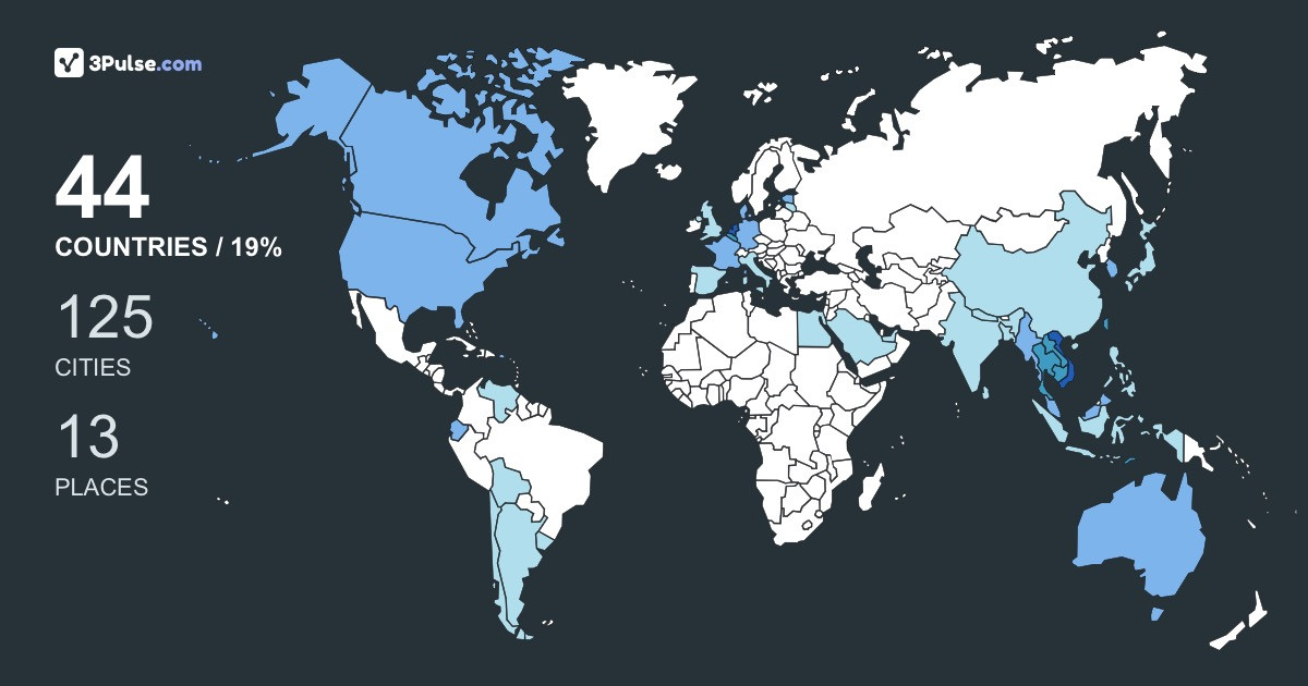 f8277e0's Travel Map Image