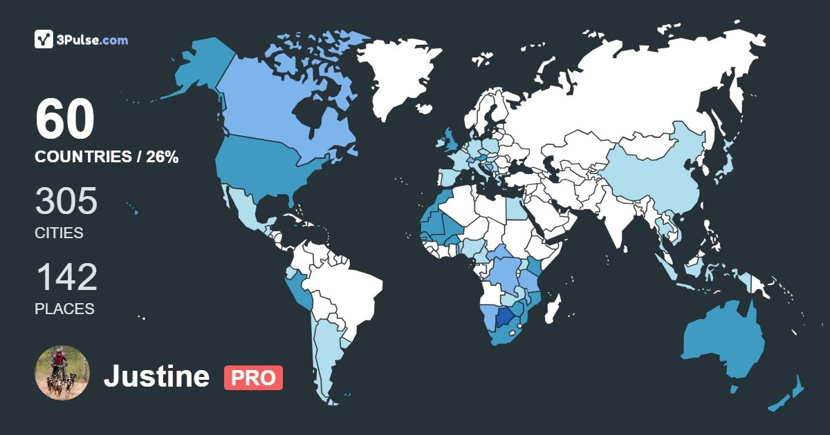 Изображение Карты путешествий Justine Murray