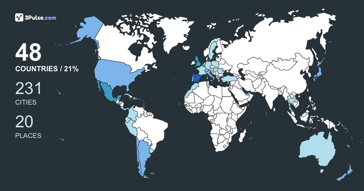 8535e33's Travel Map Image