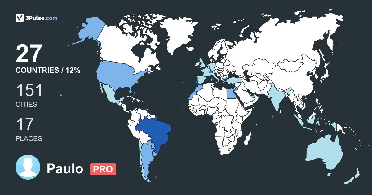 Изображение Карты путешествий Paulo Melo