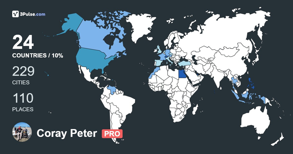 Изображение Карты путешествий Coray Peter