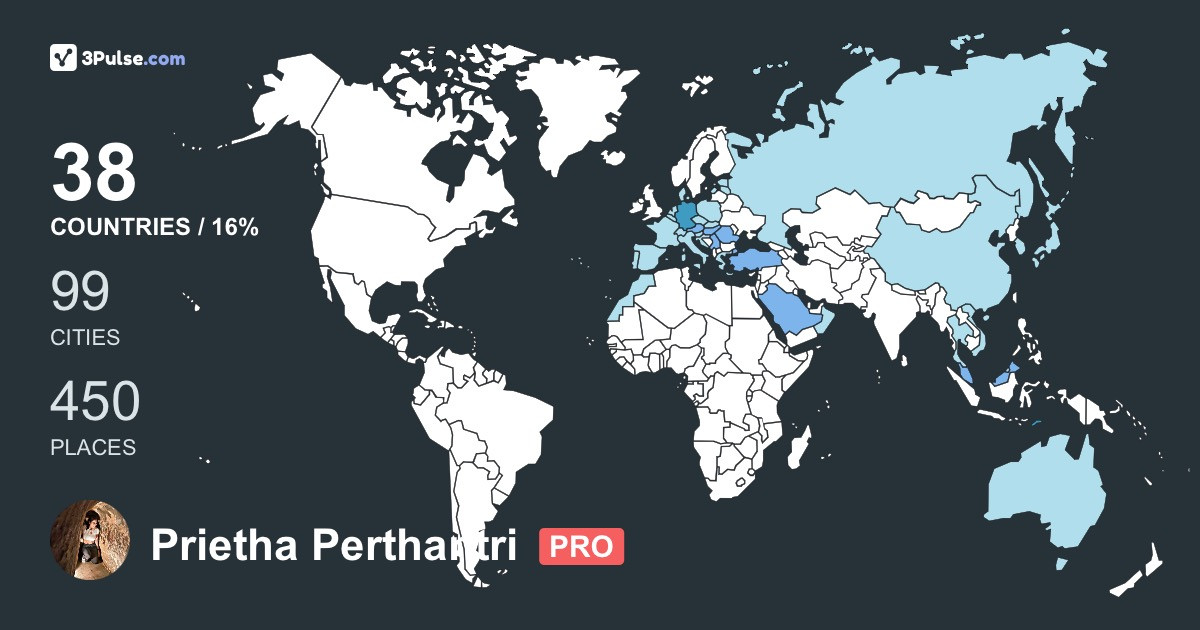 Prietha Perthantri's Travel Map Image
