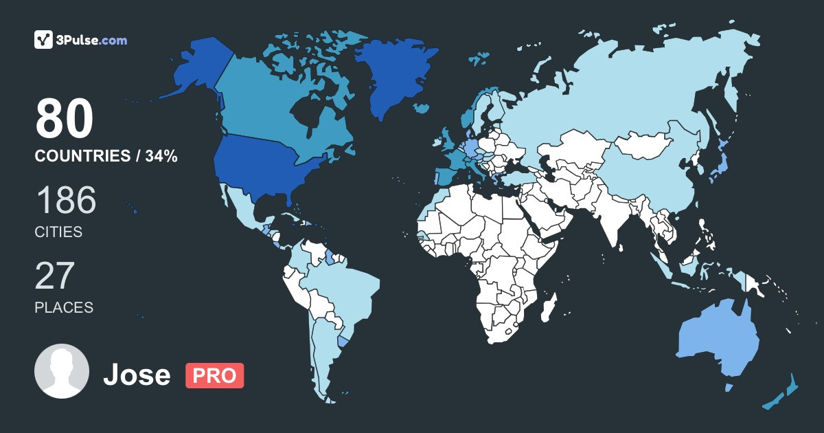 Изображение Карты путешествий Jose Garcia