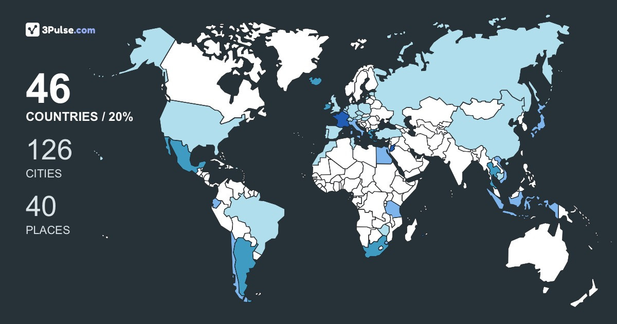 25923d9's Travel Map Image