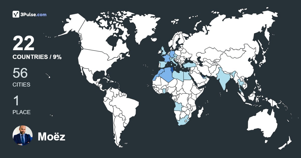 Изображение Карты путешествий Moëz Arfaoui