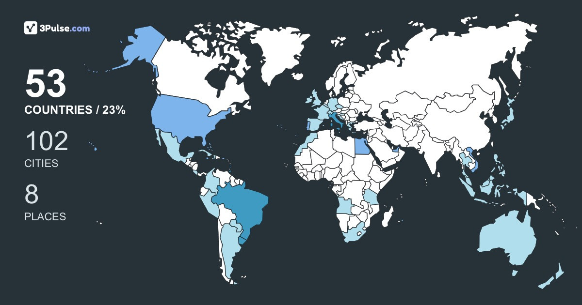 383c388's Travel Map Image