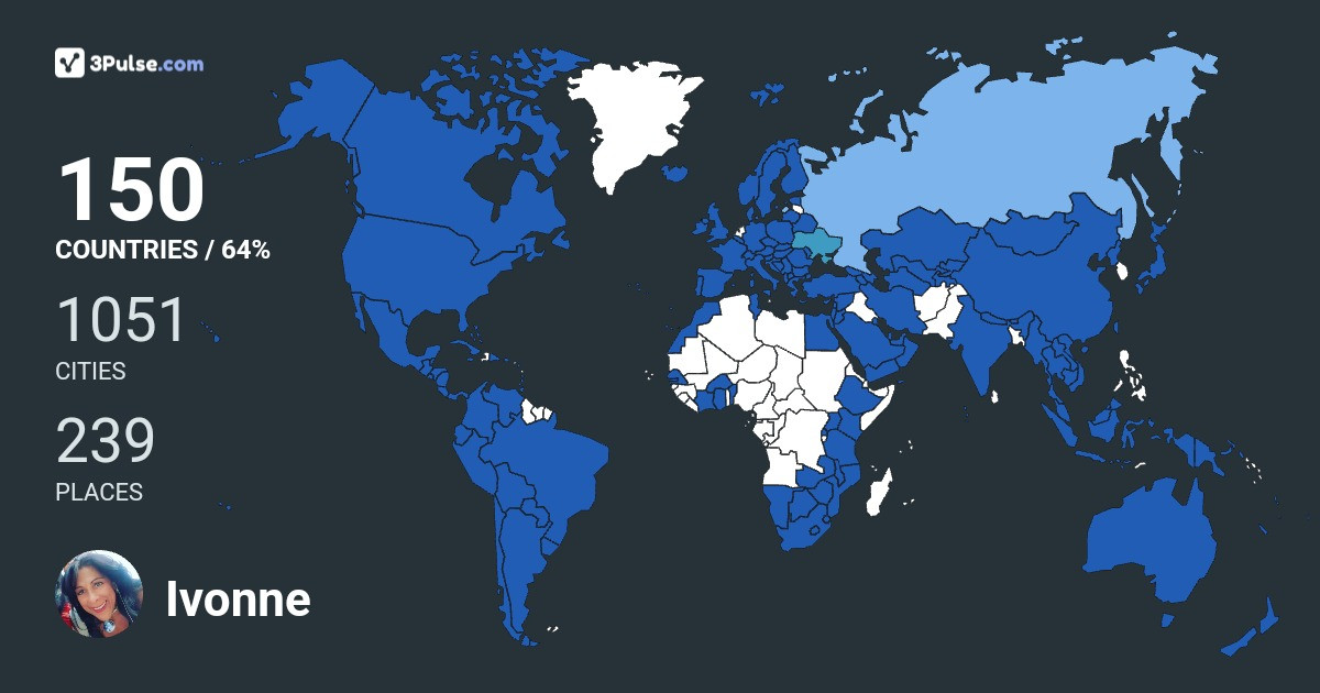 Ivonne Nazar Daccarett's Travel Map Image
